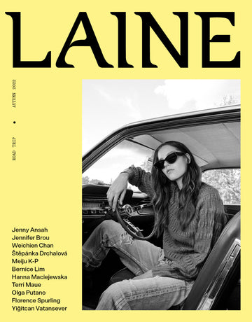 LAINE Magazine Issue 15 - black & white cover